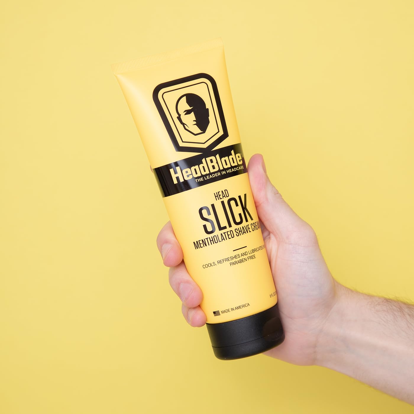 HeadBlade HeadSlick provides lubricated glide for effortless head shaving.