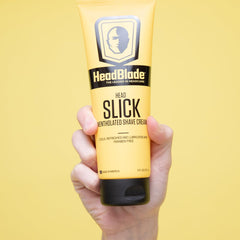 HeadSlick menthol cooling image highlights refreshing post-shave feel