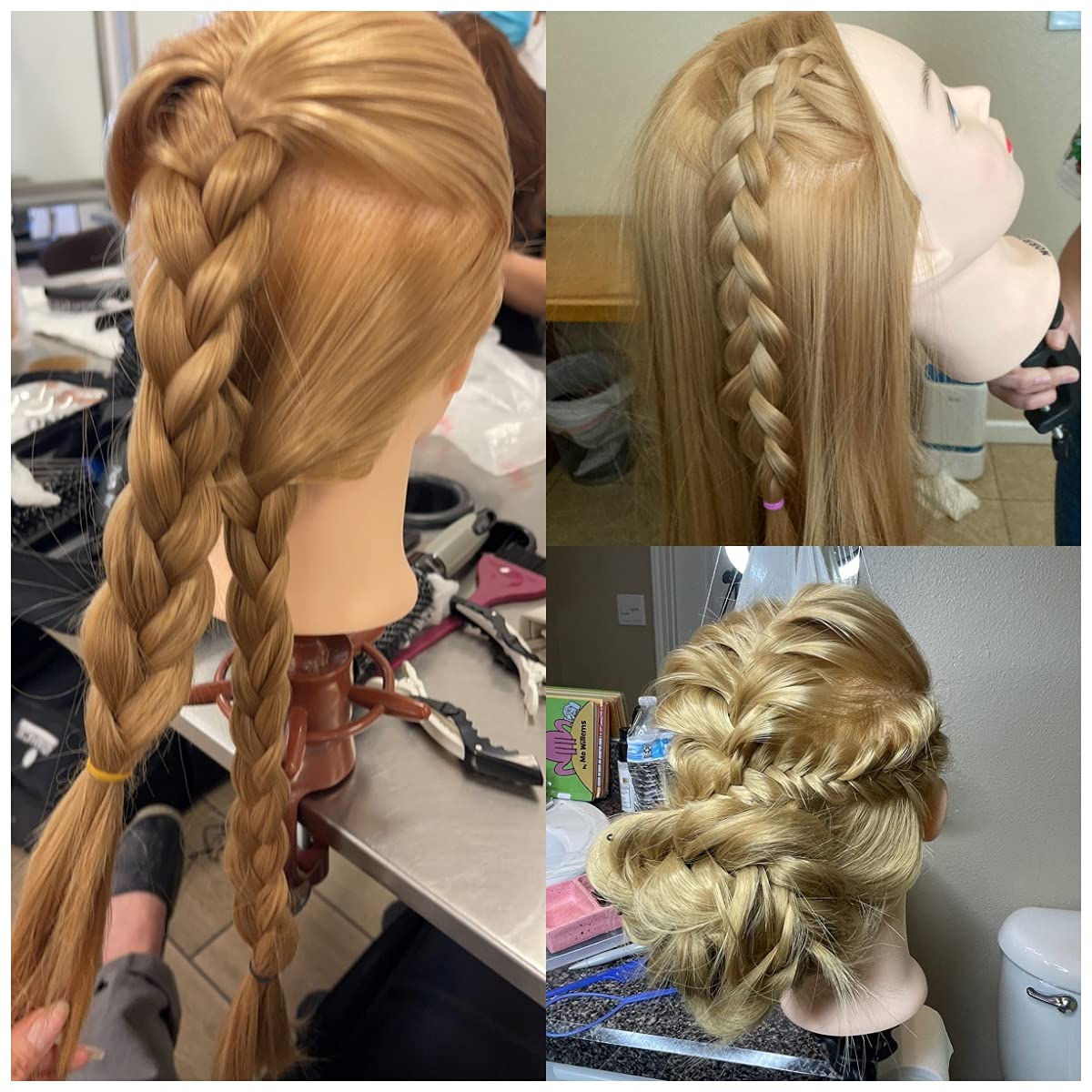 Headdoll cosmetology doll head ideal for school training and demonstrations
