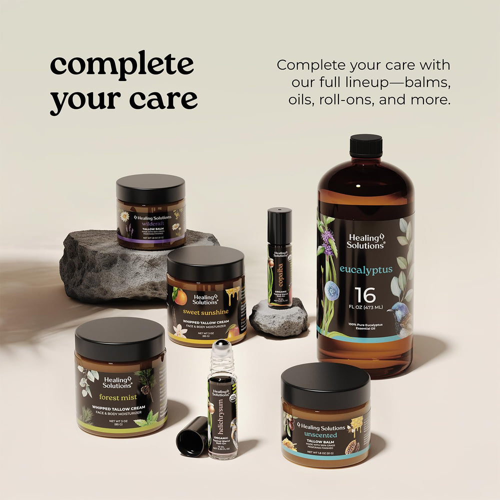 Healing Solutions whipped tallow balm ingredients highlight four clean components
