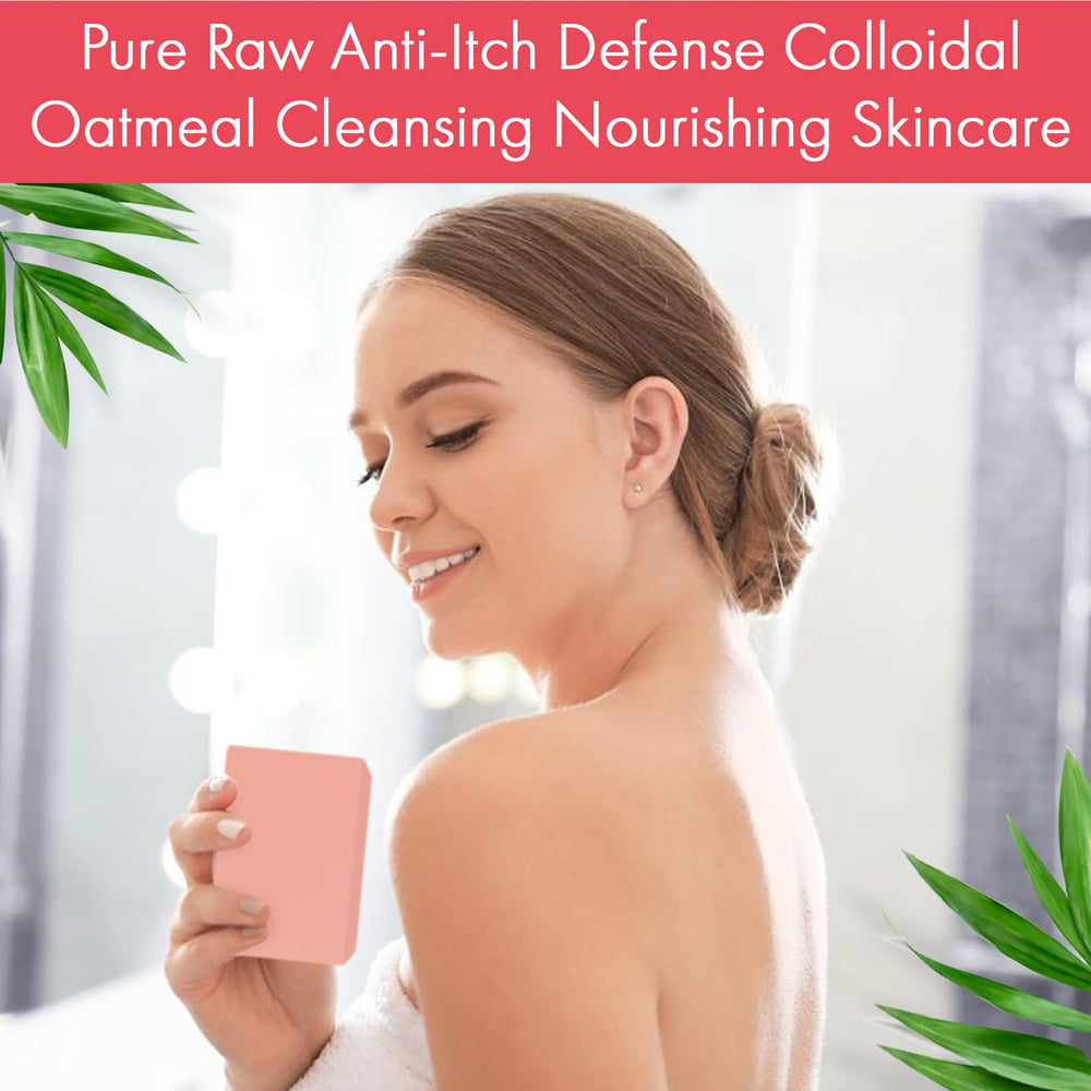 Healov Calamine Soap Bar spa-like scene suggesting calming sensation.