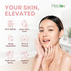 Dispensing pump of Healov PDRN Serum for easy, mess-free use