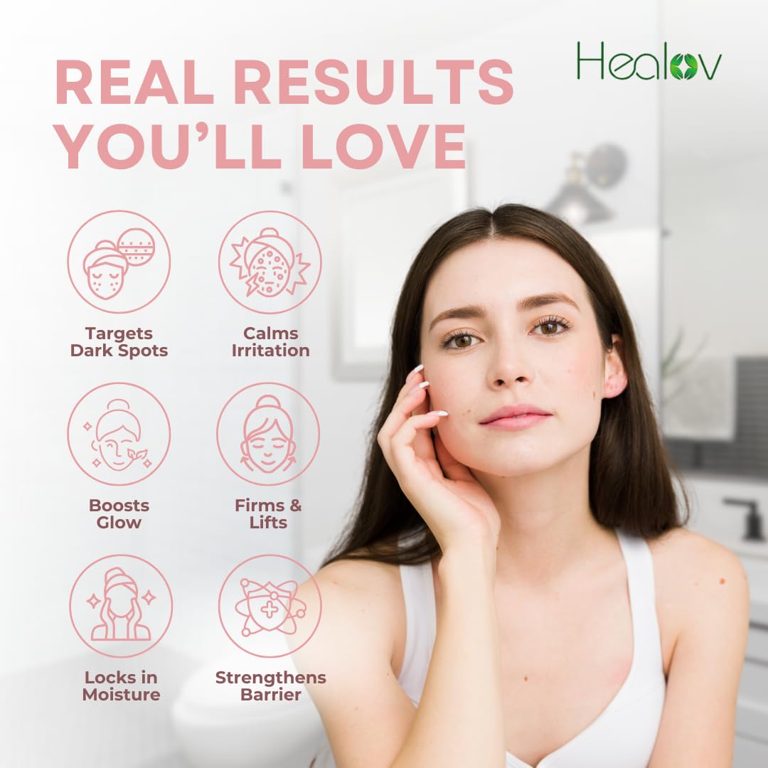 Creamy Healov PDRN Serum swirl on hand to show texture
