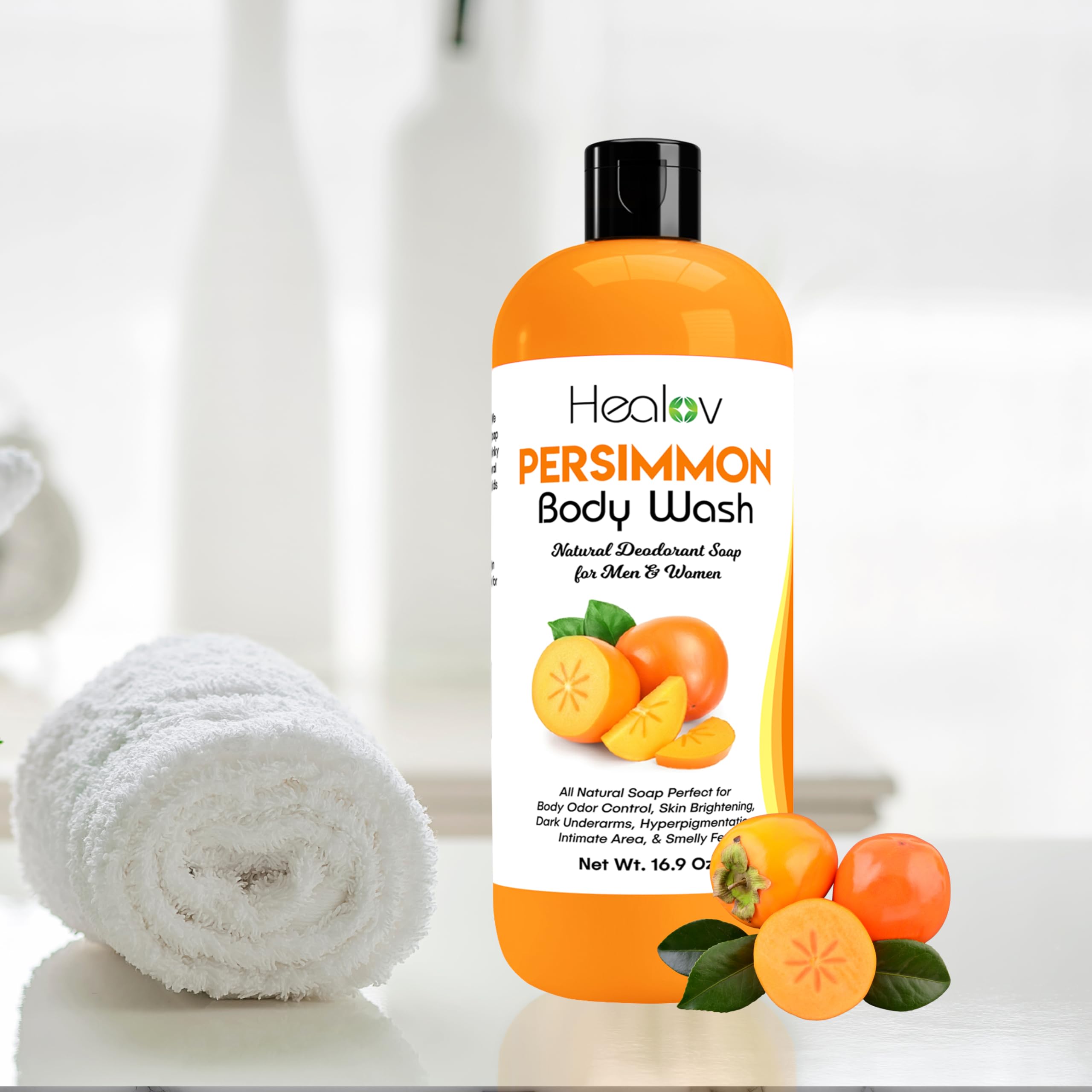 Healov Persimmon kids usage scene suggests gentle cleansing for youngsters.