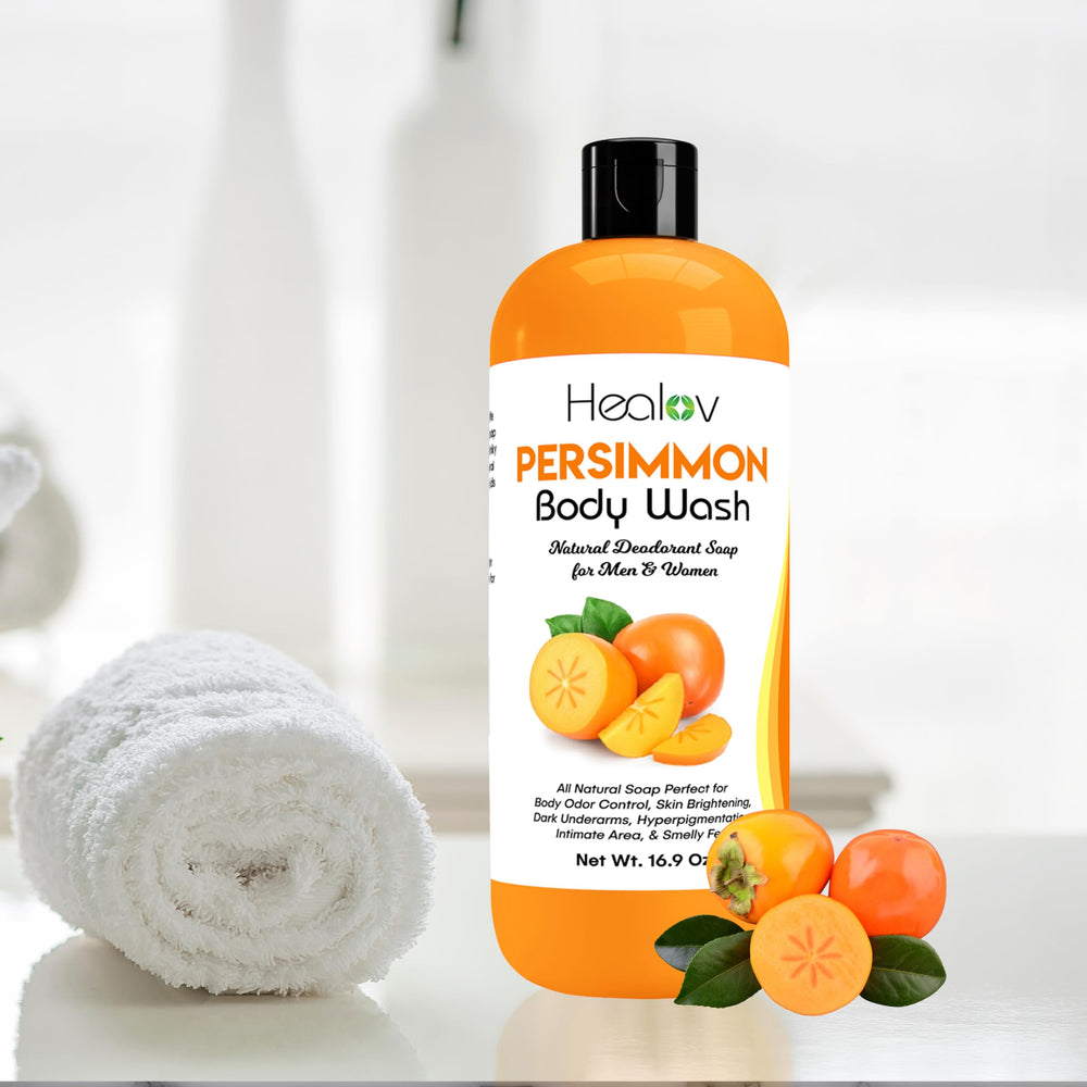 Healov Persimmon kids usage scene suggests gentle cleansing for youngsters.
