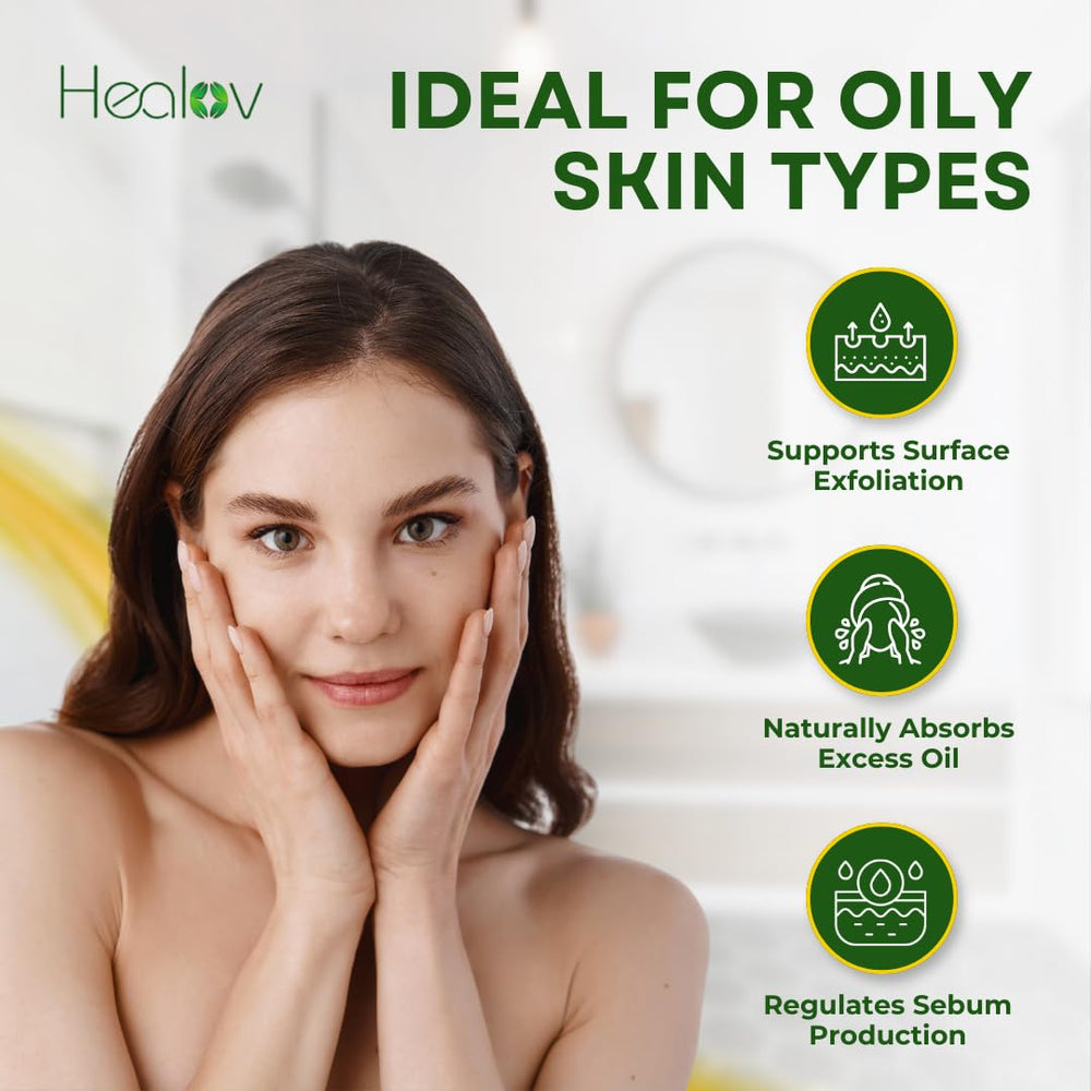 Healov sulfur soap pump dispenser close-up for easy daily cleansing