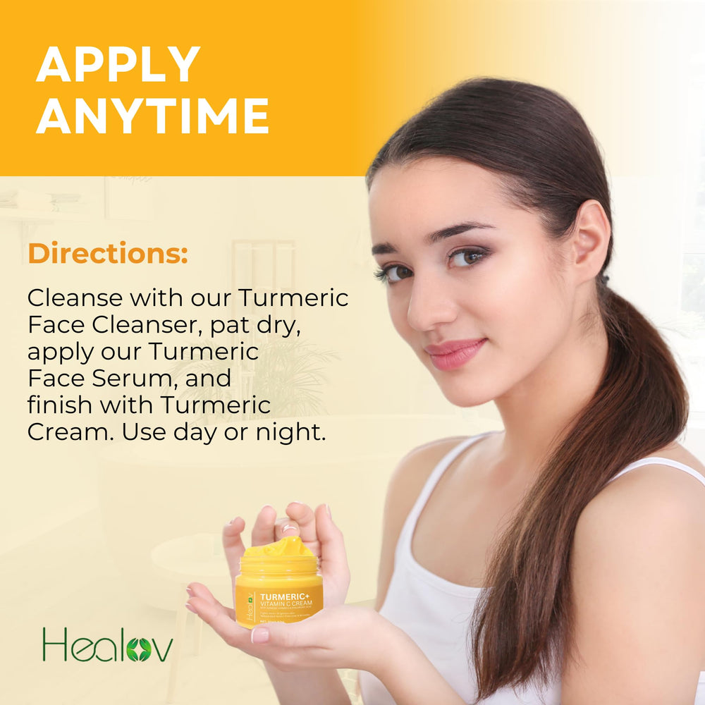 Healov Turmeric Cream USA-made label reflecting safe, gentle care