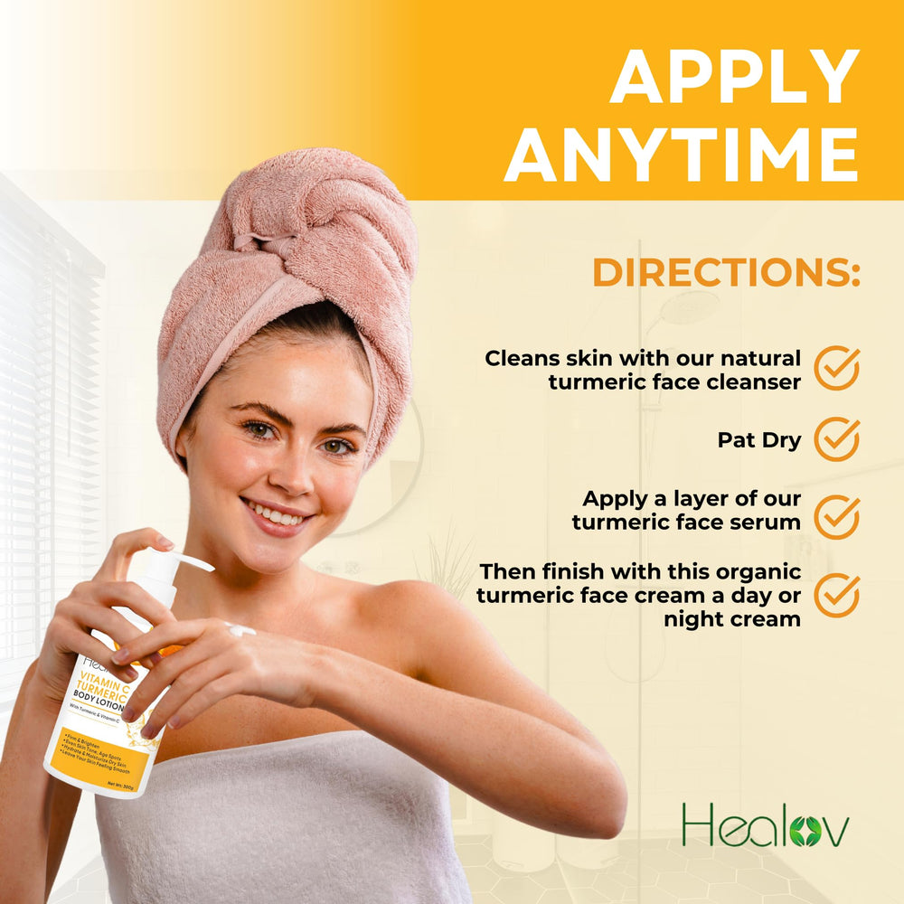 Healov Turmeric Lotion Ayurvedic treasure from USA with pure ingredients