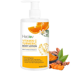 Healov Turmeric Lotion glow bottle for radiant, even-toned skin