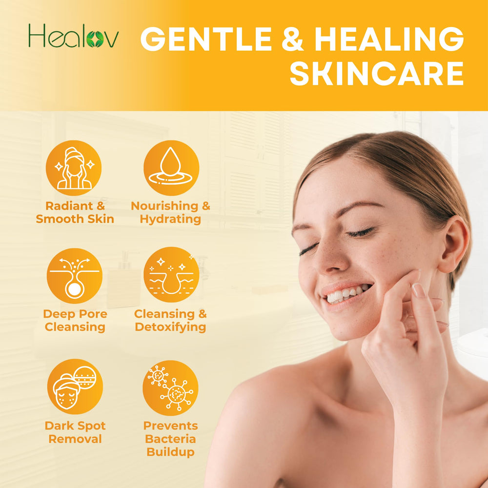 Healov Turmeric Lotion pore-cleansing action refines pores