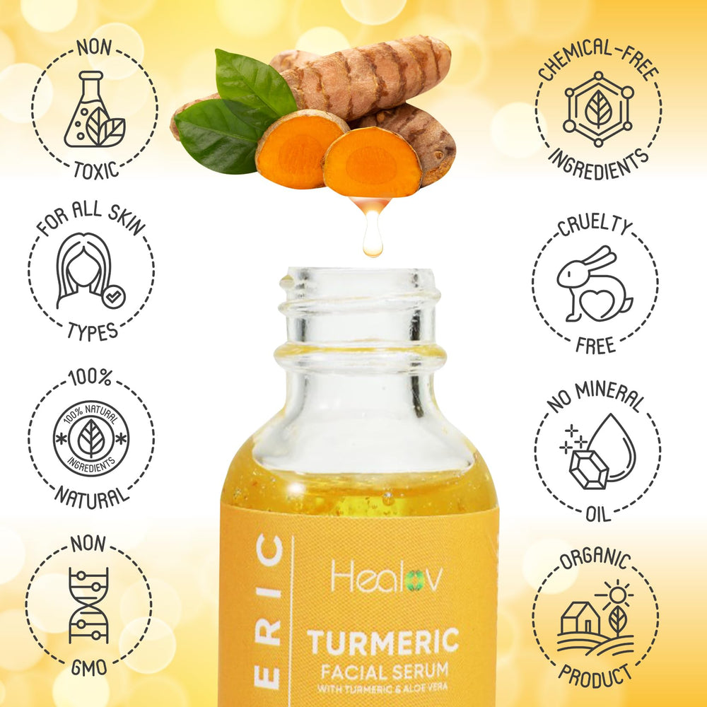 Detail of pores refined by Healov Turmeric Serum.