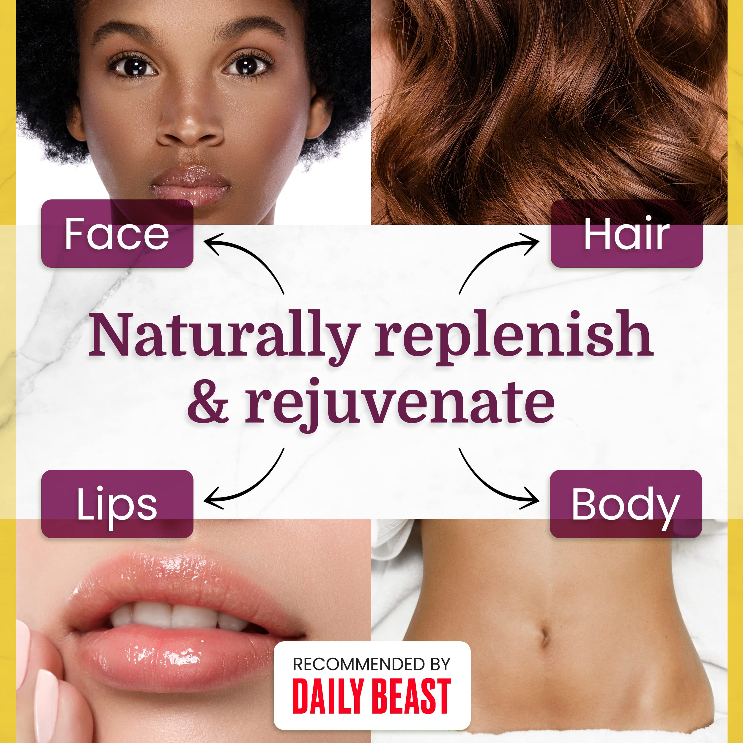 Health Priority Naturals Vitamin E Oil application on skin for smoother texture.