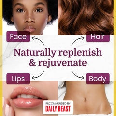 Health Priority Naturals Vitamin E Oil application on skin for smoother texture.