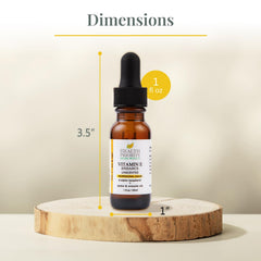 Health Priority Naturals Vitamin E oil supports scar care by improving elasticity over time.