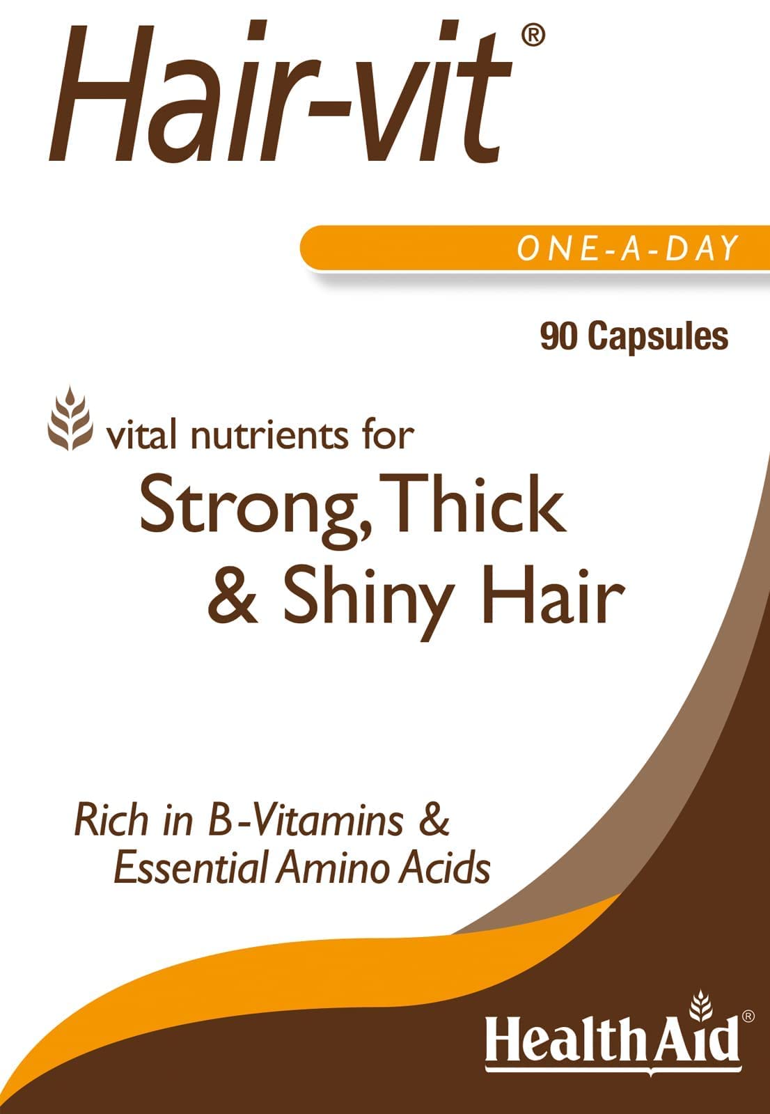 HealthAid Hair-VIT hair close-up, showcasing healthy-looking strands and vitality.