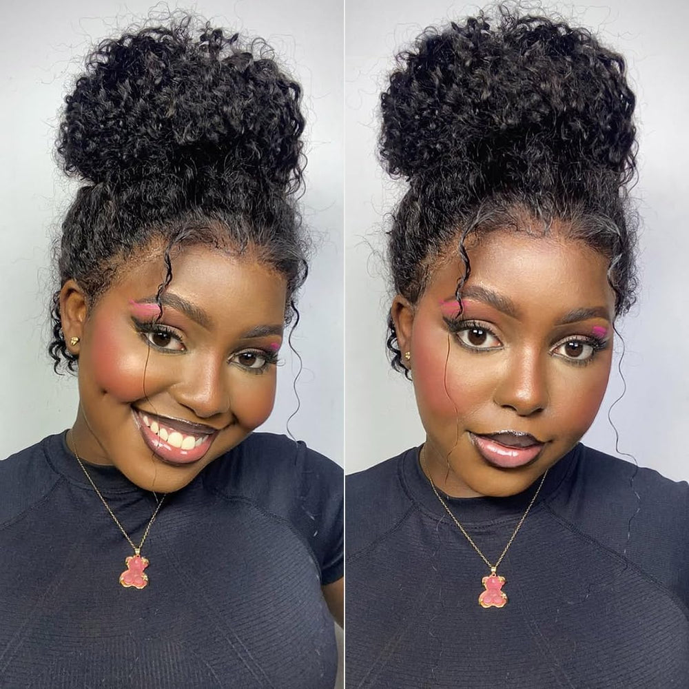 Healthair Water Wave 360 glueless lace front shows seamless scalp blend for daily wear.