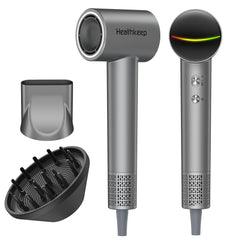 Healthkeep hair dryer with 1500W motor powering fast drying for busy mornings.