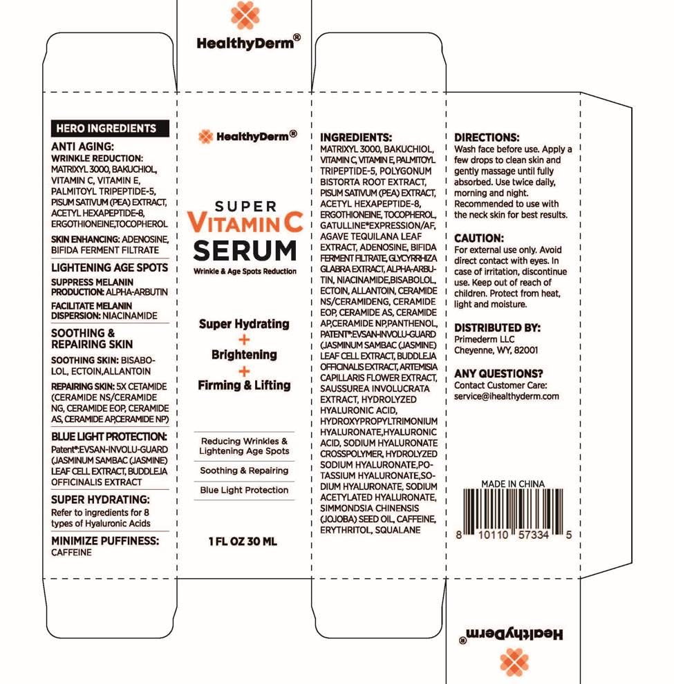 HealthyDerm face application demo demonstrates gentle patting and absorption