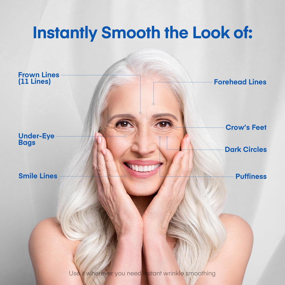 On-the-go user with HealthyDerm serum for travel and daily use.