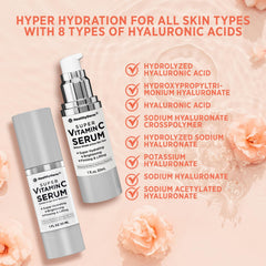 HealthyDerm peptides vitamin e serum jar conveys a smoother feel and resilience