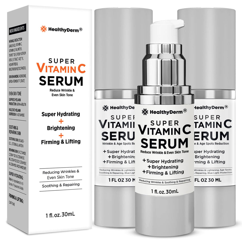 HealthyDerm serum on hand shows smooth texture and quick absorption
