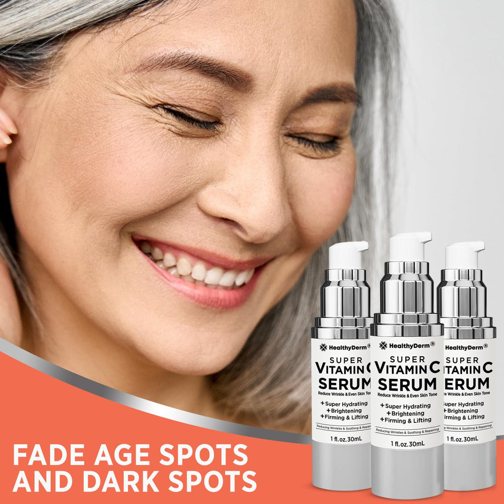 HealthyDerm ingredients list includes Vitamin C, Niacinamide, and Peptides