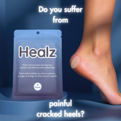 Healz hydrocolloid patches 40x20 pack covers cracked heels effectively