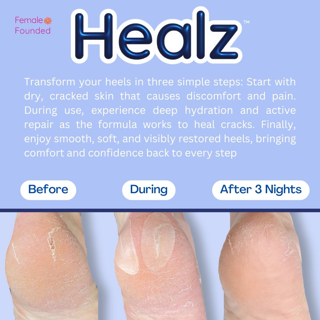 Healz patches close-up showing sterile gel layer for skin protection