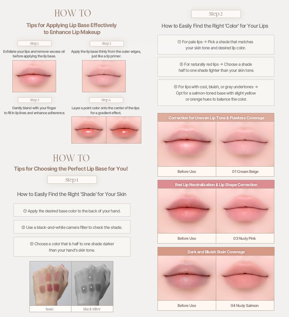 Heart Percent Dote On Mood All Cover Lip Base offers long-wear comfort without caking