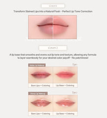 Heart Percent Dote On Mood lip base on lips for smooth baseline