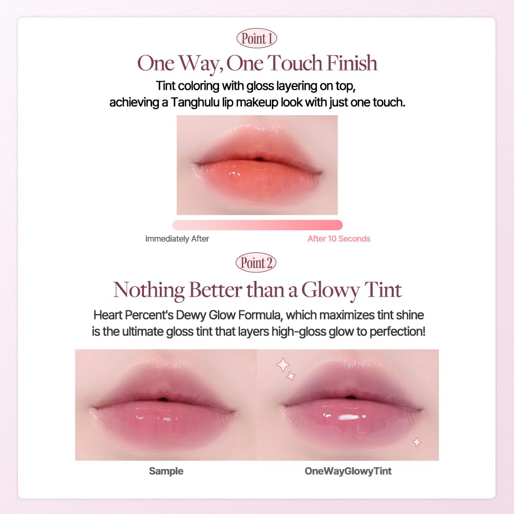 Heart Percent Dote On Mood Glowy Rings Pack included for expressive lip ritual