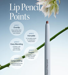 Heart Percent Dote On Mood mauve lips application demonstrating defined natural pout.