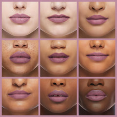 Over-lip technique steps with Heart Percent Dote On Mood Lip Pencil