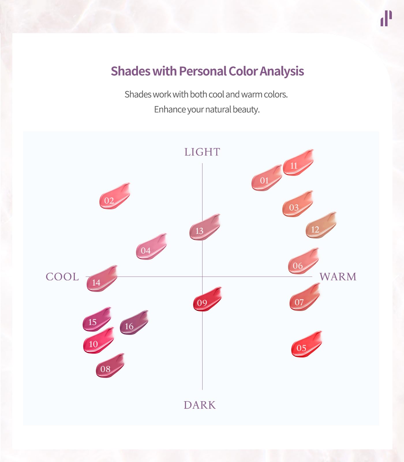 Heart Percent Dote On Mood Lip Stain Caramel Beige on lips for warm undertones