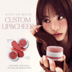 Heart Percent Dote On Mood matte Fog Pot swatch demonstrates buildable matte finish for everyday looks.