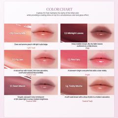 Heart Percent Teddy Mocha swatch displaying neutral nude-brown lip color.