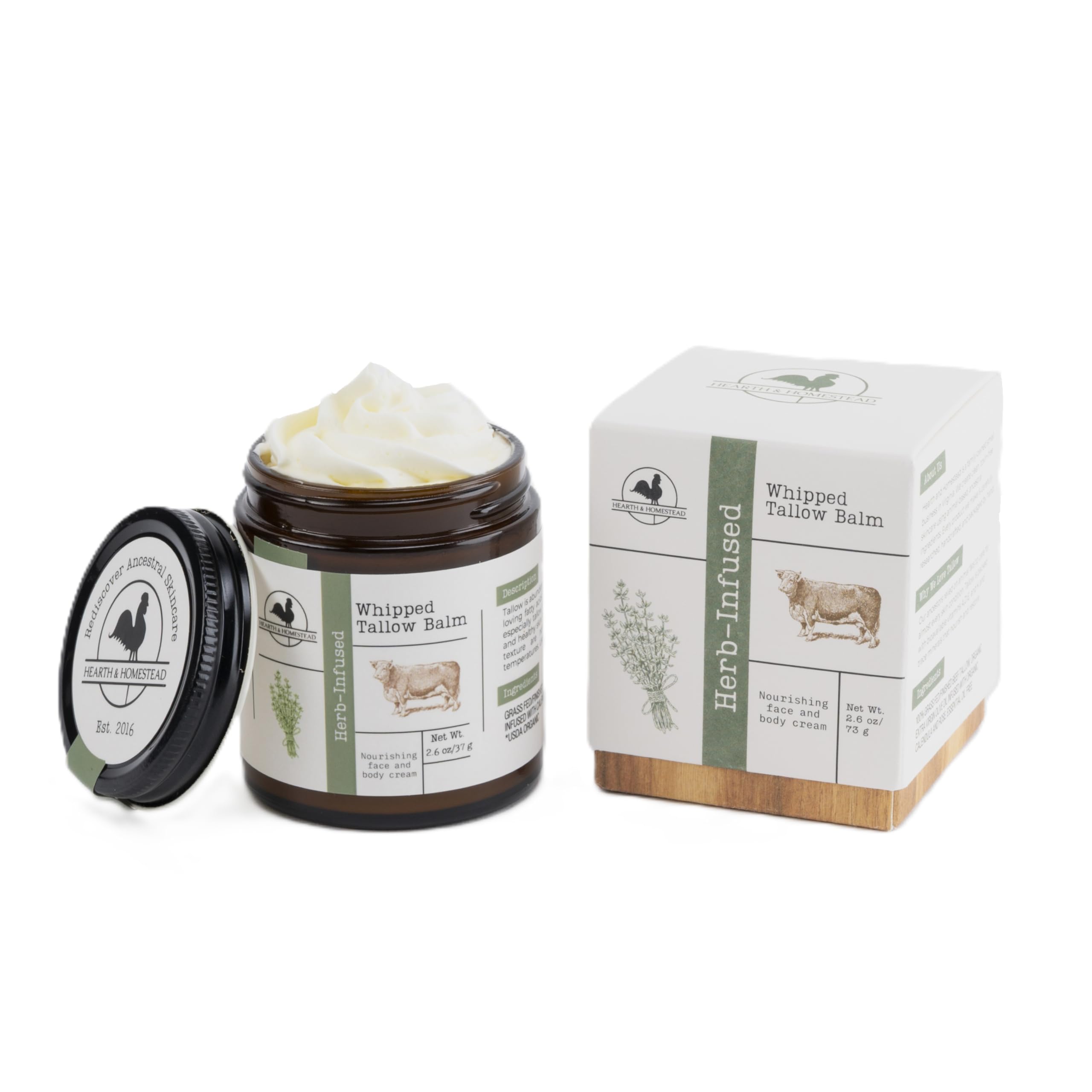 Hearth and Homestead large jar 2.6 oz image communicates practical size for home use.
