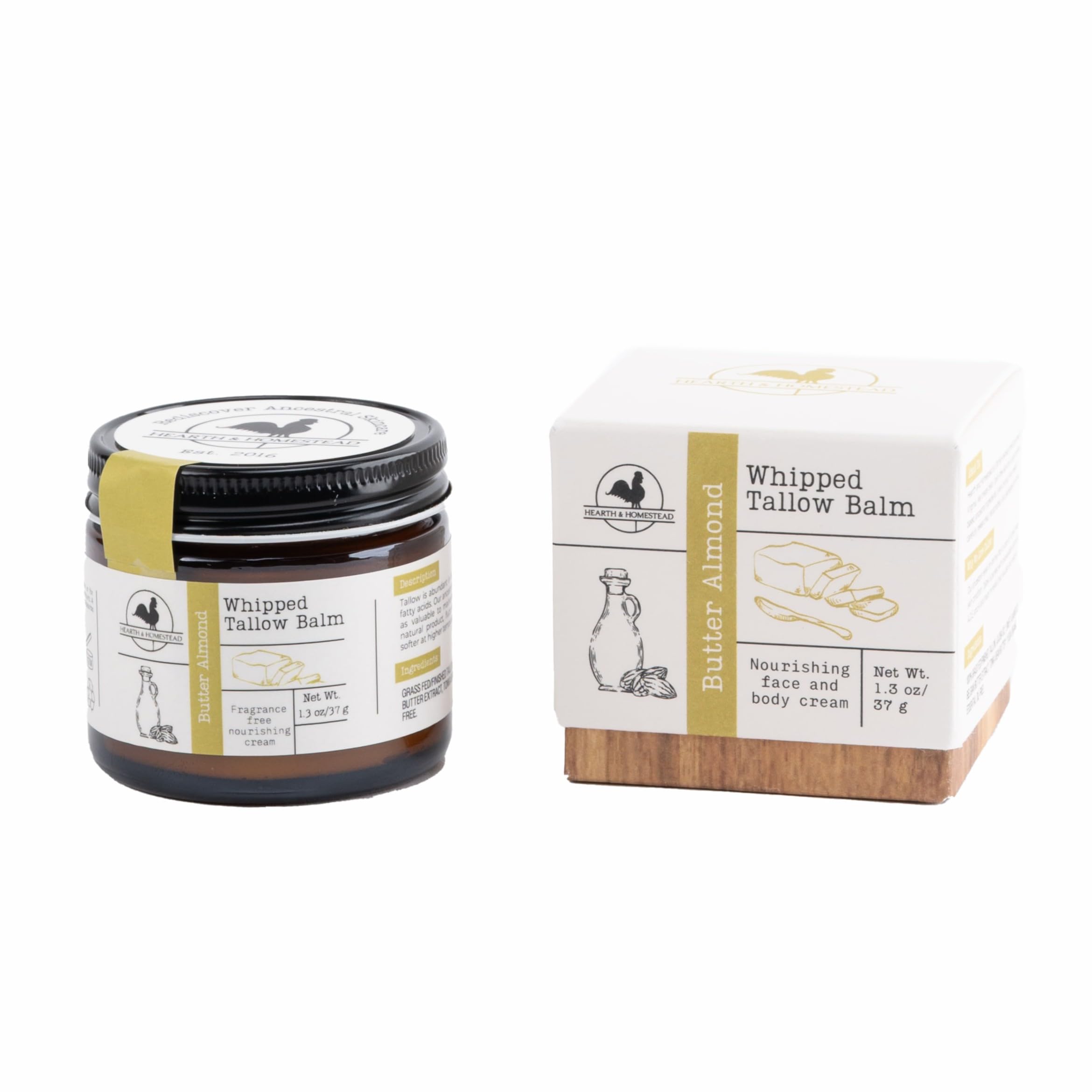 Jar open reveals creamy, meltable balm ready to soothe skin.