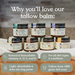 Hearth and Homestead unscented balm closeup emphasizes mild aroma and clean skincare option.