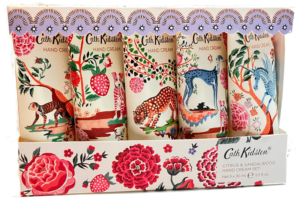 Heathcote Ivory Cath Kidston set with citrus sandalwood hand cream for daily hydration.