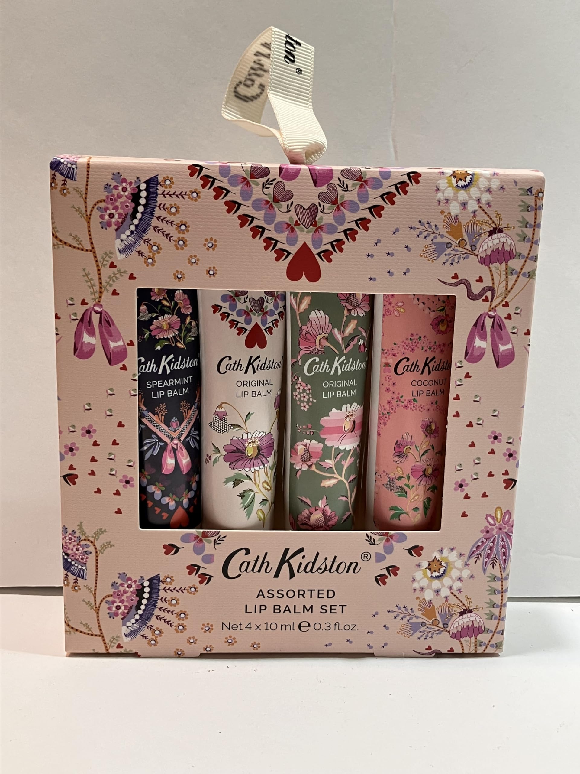 Heathcote Ivory Cath Kidston Stitch in Time lip balm set with soft shine and nourishing formula.
