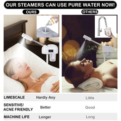 HeavenBird adjustable-height stand enables comfortable positioning during treatments.