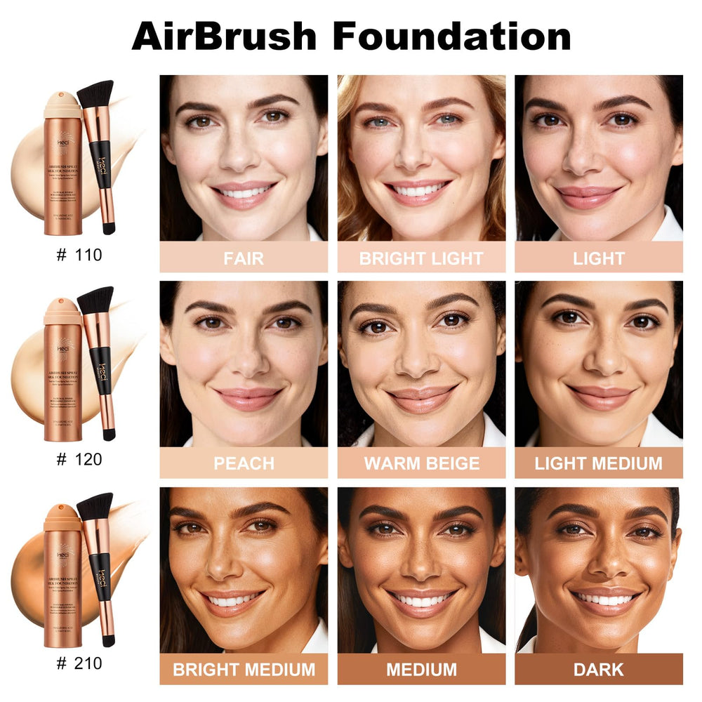 HECI BEAUTY packaging with brush shows convenient, ready-to-use set