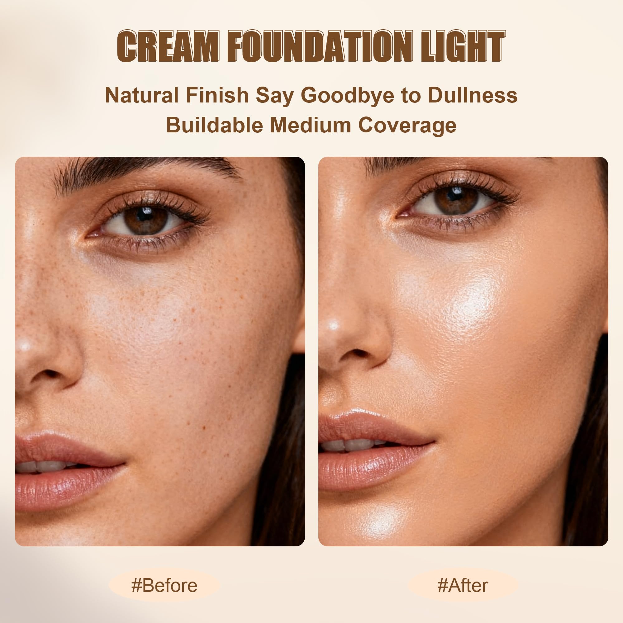 Hydrating formula close-up highlighting hyaluronic acid in HECI BEAUTY foundation stick.