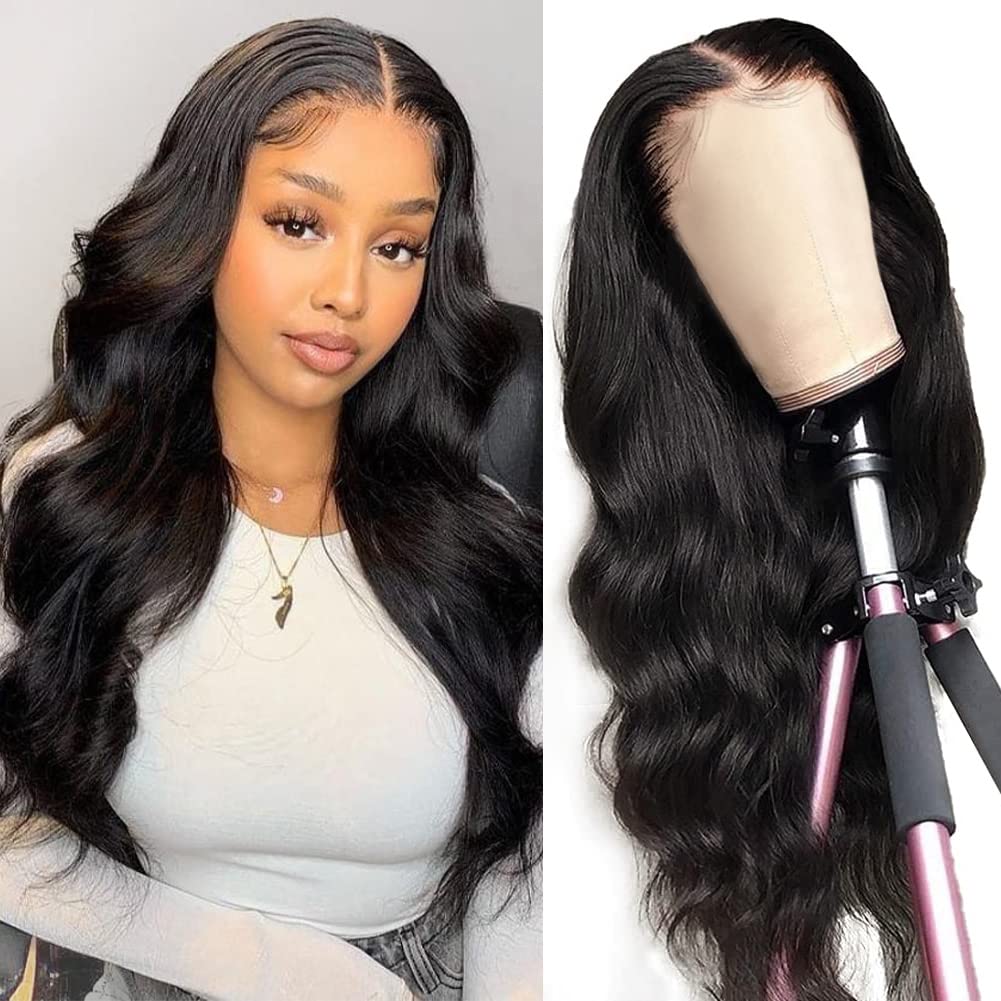 Hedy body wave lace front wig 18-inch length with natural hairline for everyday styling