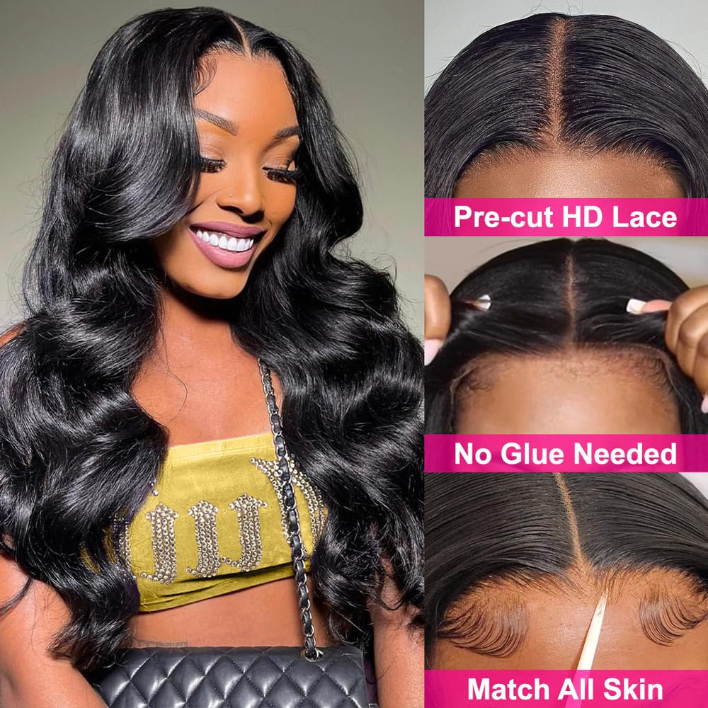 Hedy wig features pre-plucked baby hairs and bleached knots for authentic texture