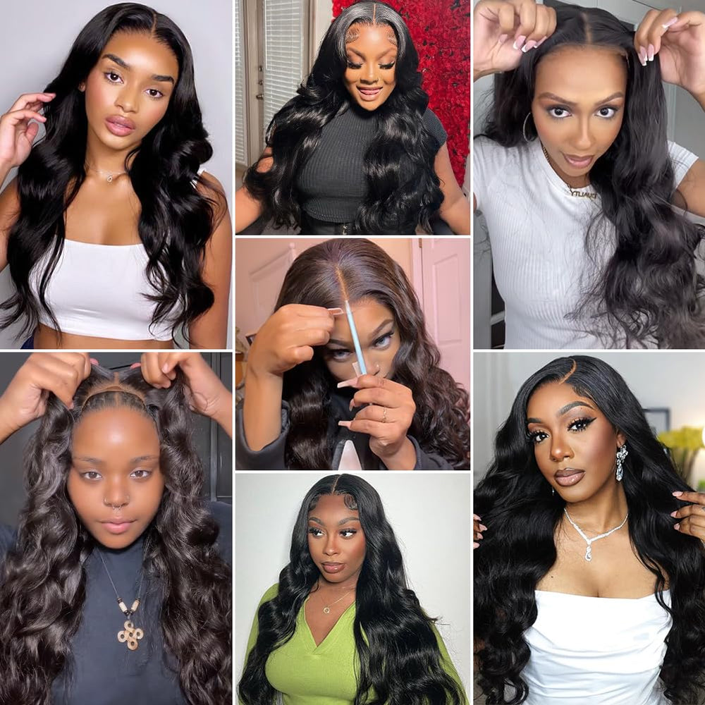 Hedy wig packaging includes lashes and wig cap for complete styling