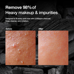 HEEDA charcoal coconut cleansing foam texture in action for gentle purification