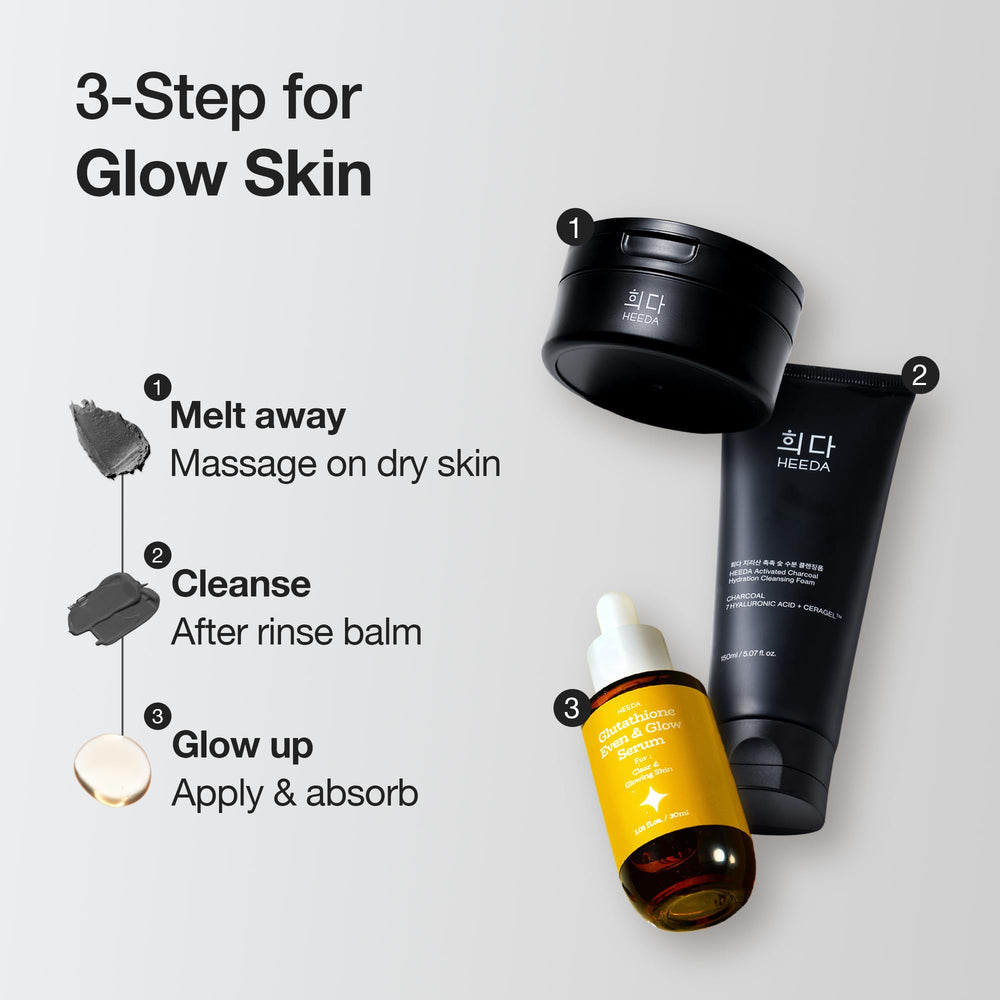 HEEDA packaging and ingredients list emphasizing clean formulation
