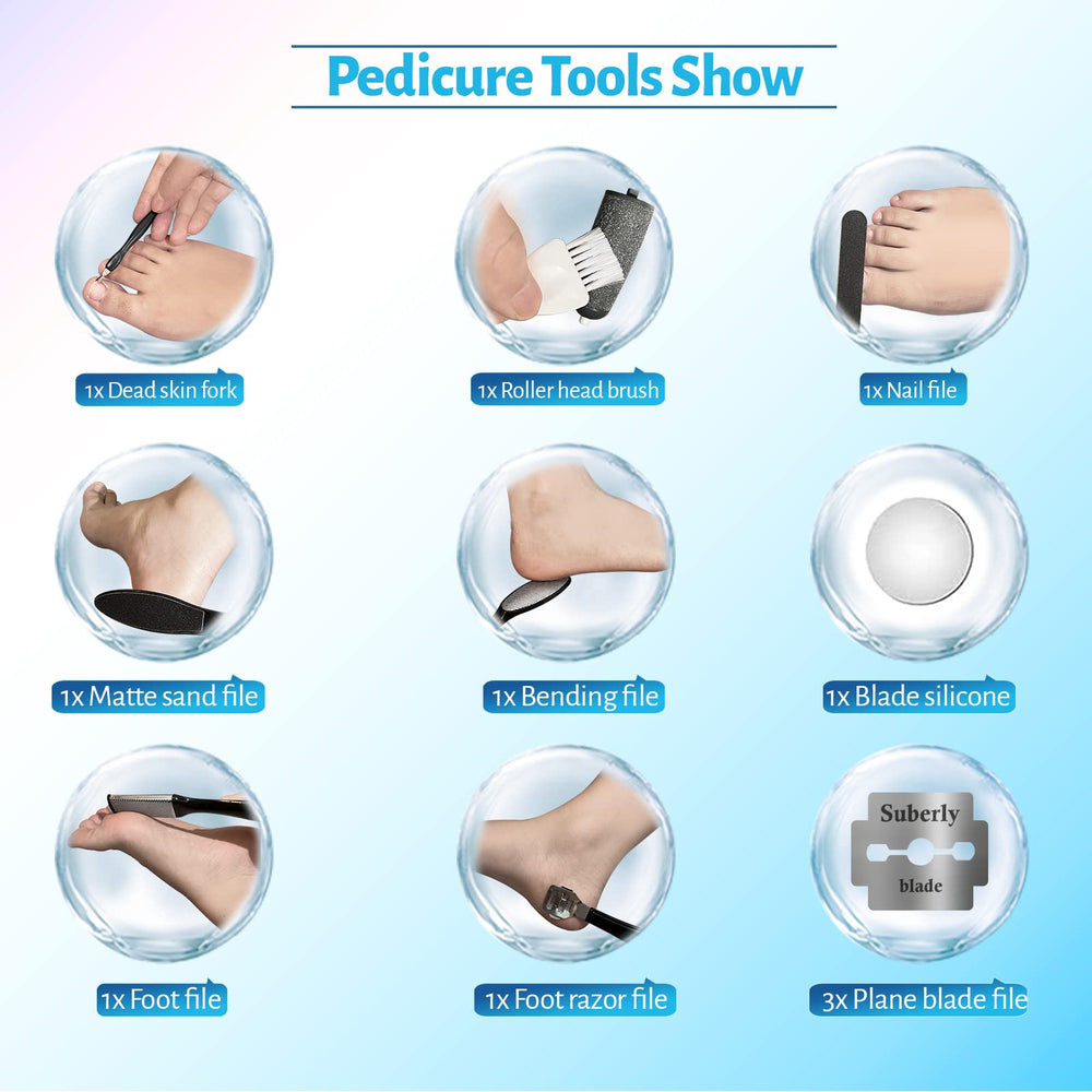 Heelos two-speed pedicure tool adapts to gentle or intensive exfoliation